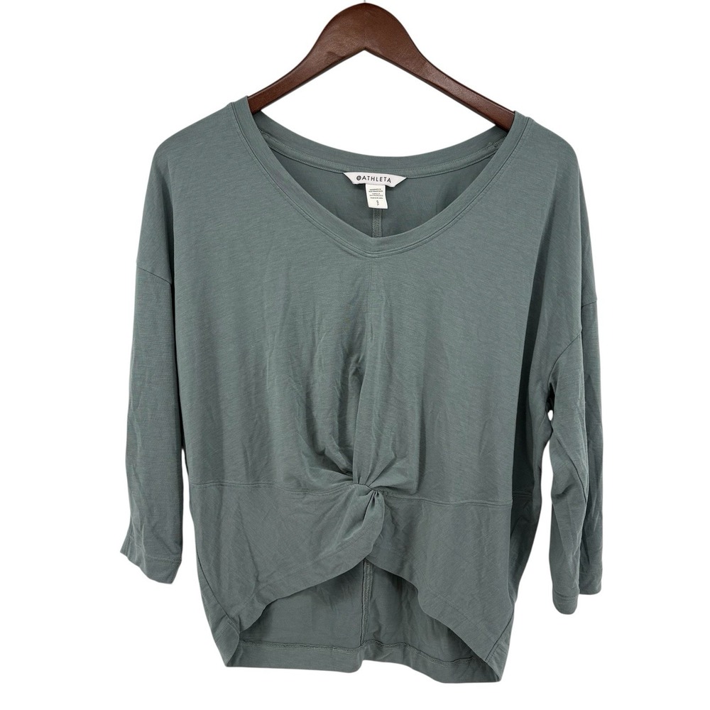 Athleta Twist‎ Front Top Sage Green S